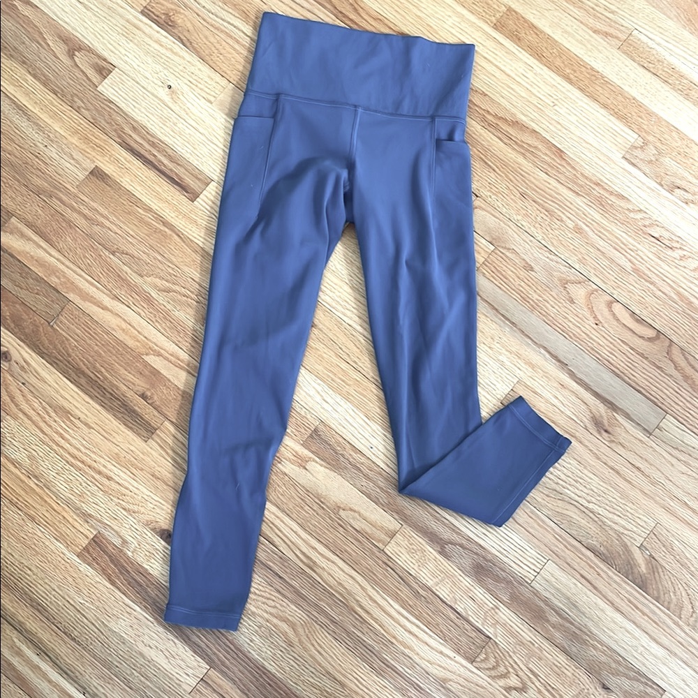Athleta powervita stash pocket, High-Waisted cornflower blue Leggings